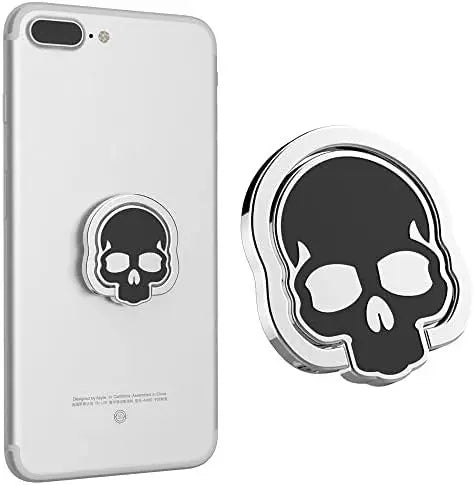 Matching Smartphone Ring Skull Magnetic Car Mount Skull Rotation 360 Degree