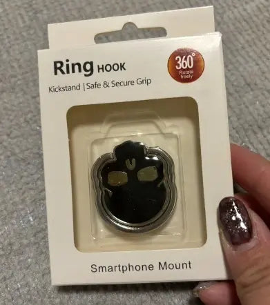 Matching Smartphone Ring Skull Magnetic Car Mount Skull Rotation 360 Degree