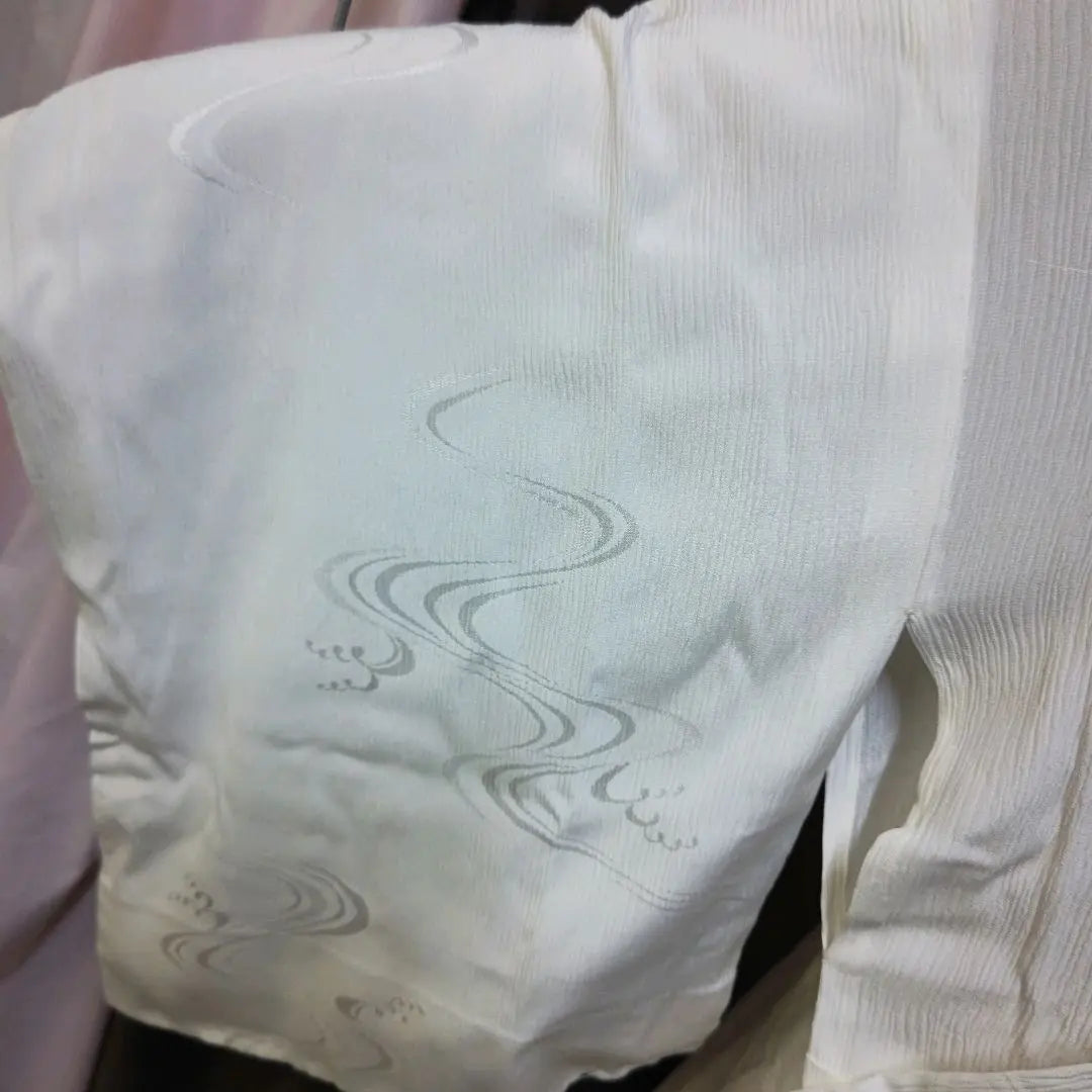 White, long undergarment, pure silk ☆ "1880" (for those around 157 cm)