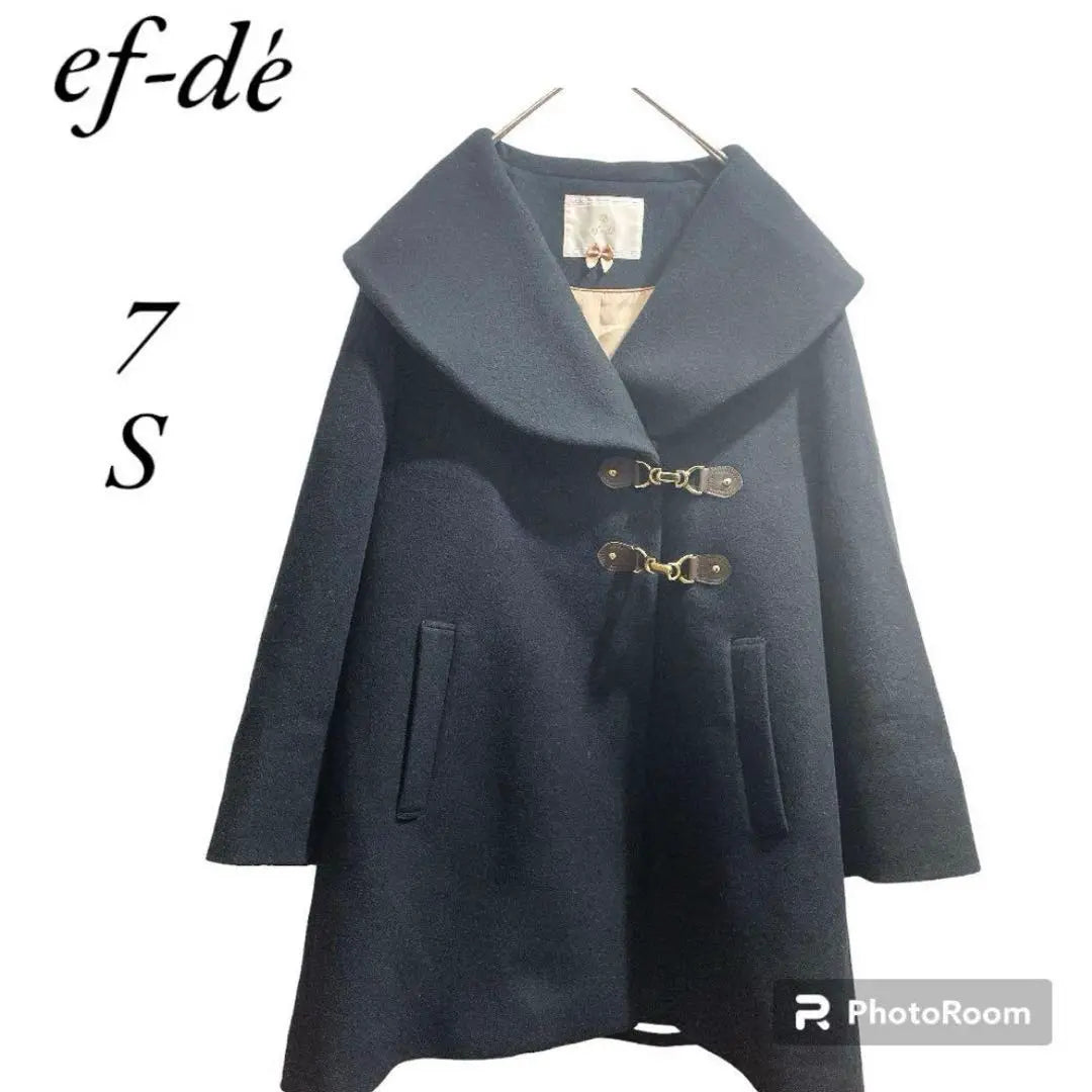 F-de [S] Angora ♡ Wool ♡ Gold hardware Duffle coat Small size ♡ Cute