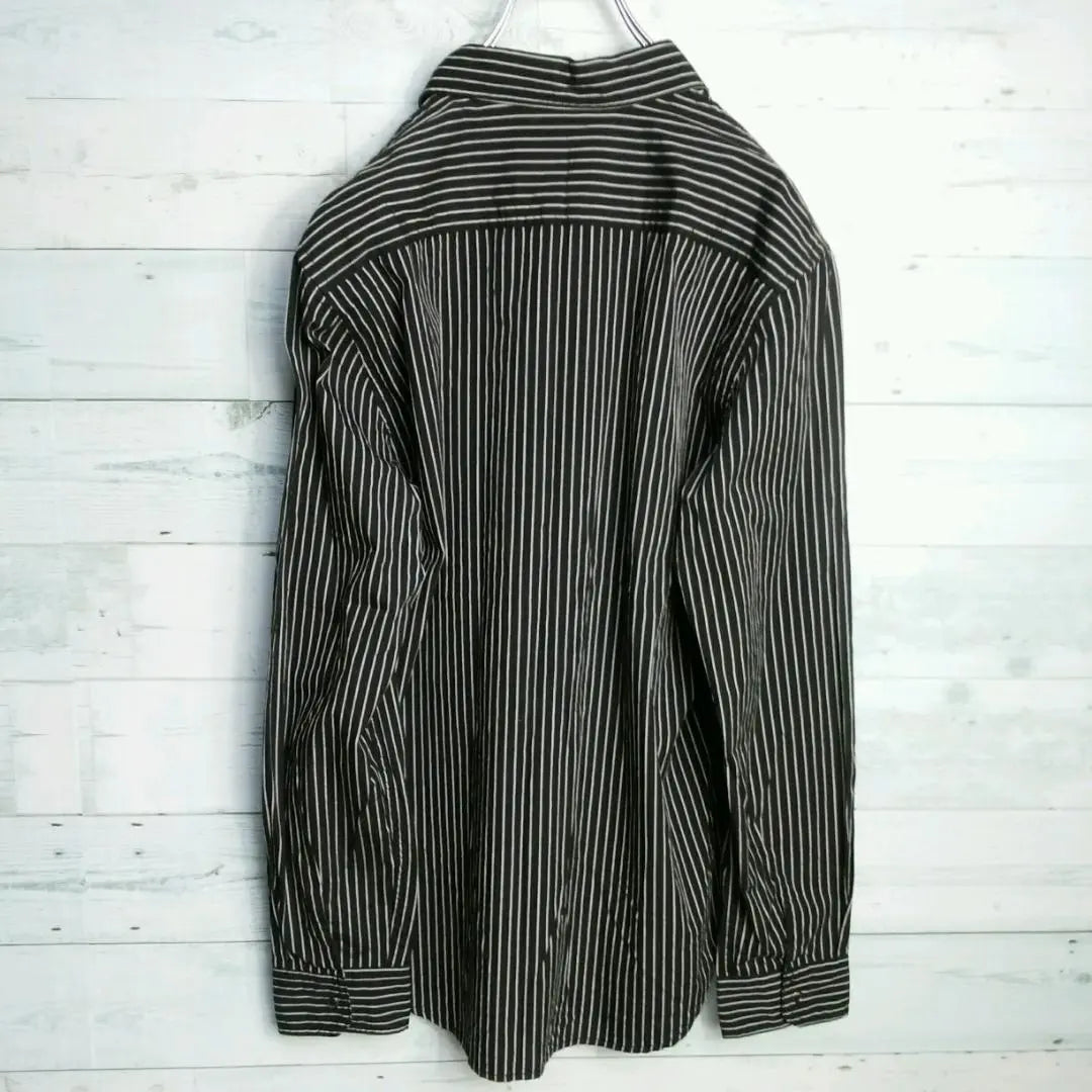 [Con etiqueta] Camisa Alpha Industries Stripe 1712 | 【タグ付】ALFA INDUSTRIES シャツ ストライプ 1712