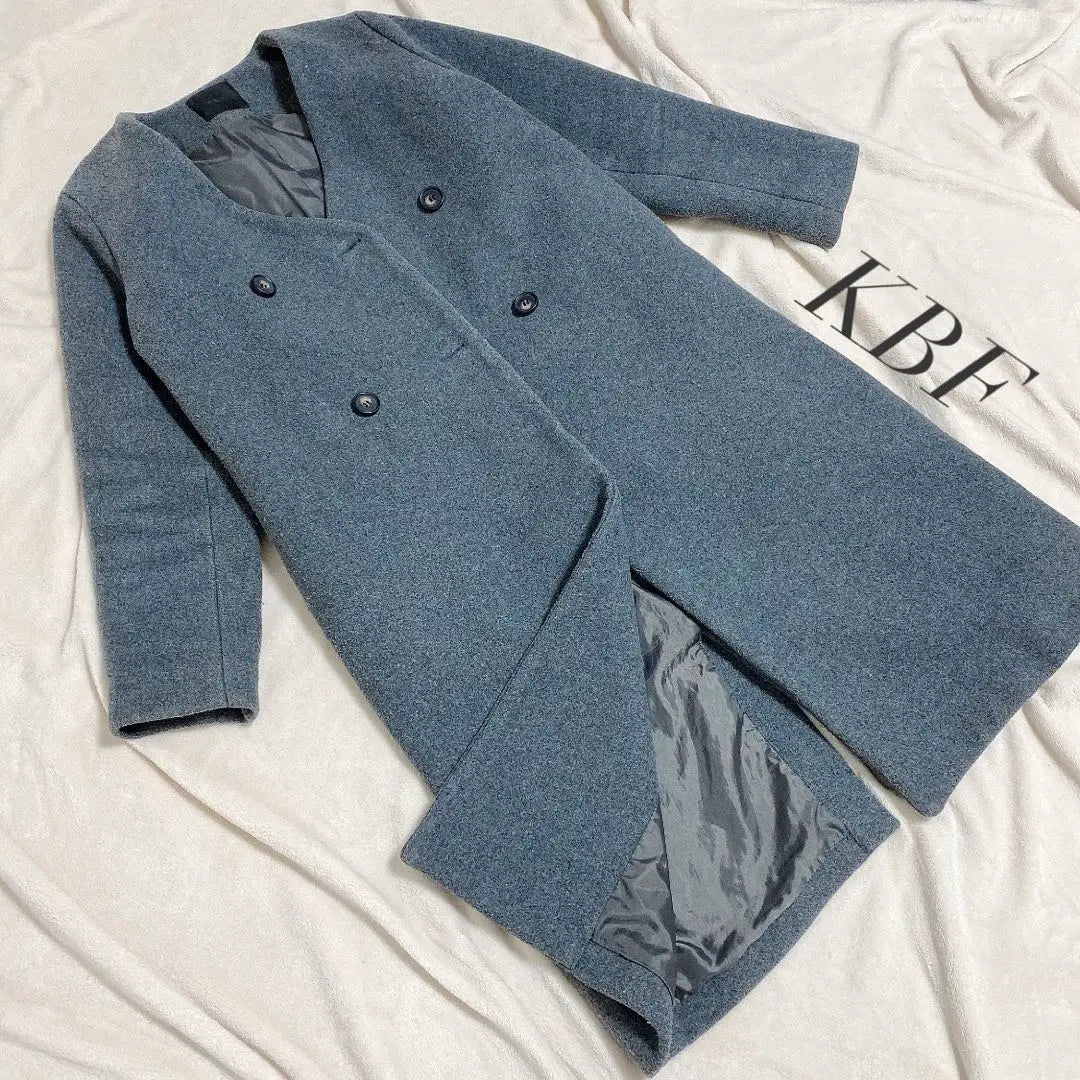 KBF Long Coat Gray One Size Women