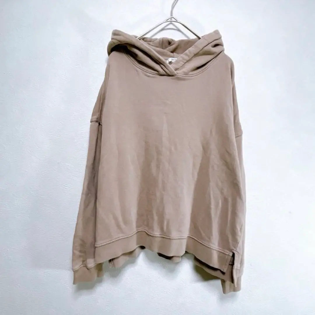 Sweatshirt men's-like hoodie [L] loose dobo pullover large simple