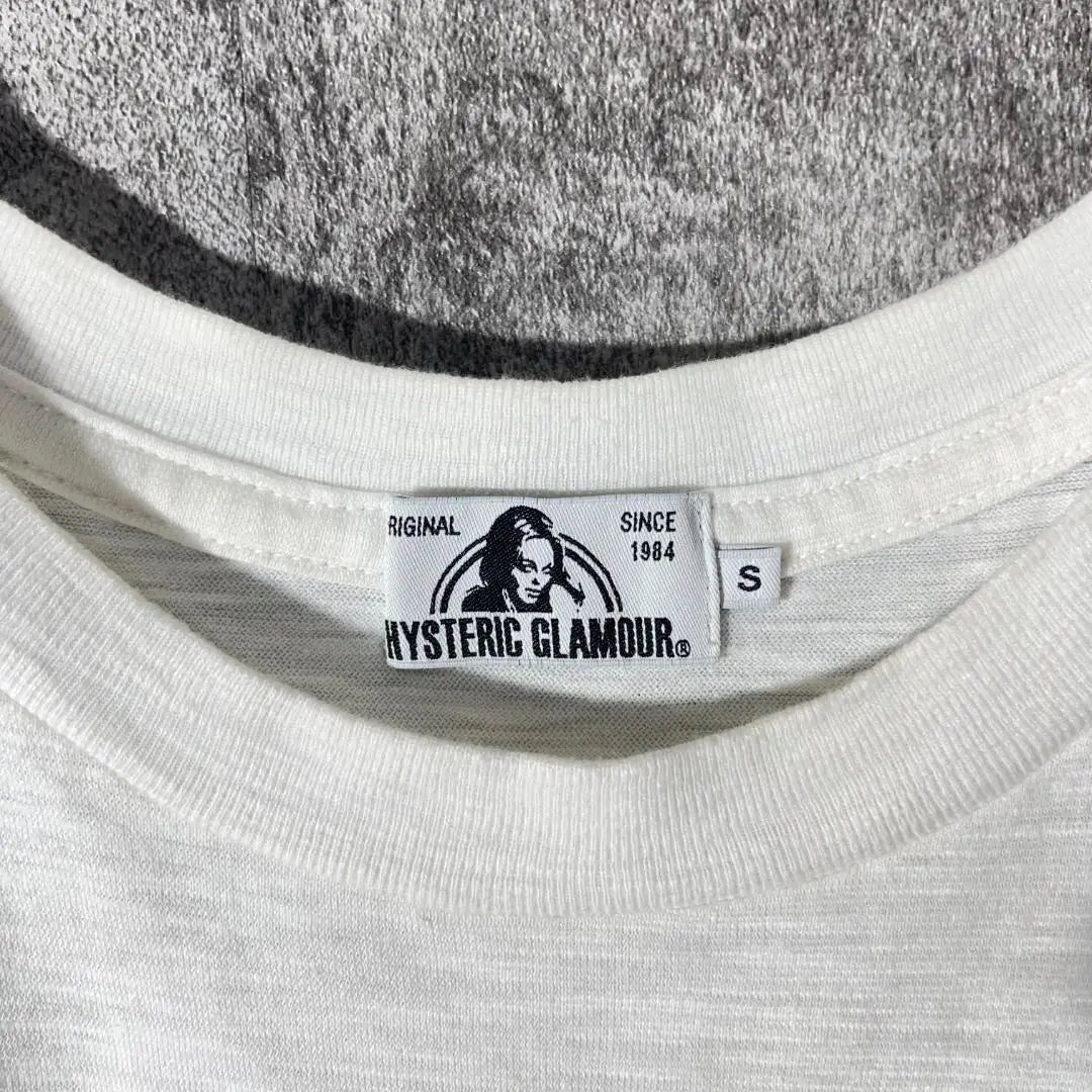 [Muy popular] Camiseta Hysteric Glamour Estampado en el bolsillo del pecho ◎ His Girl