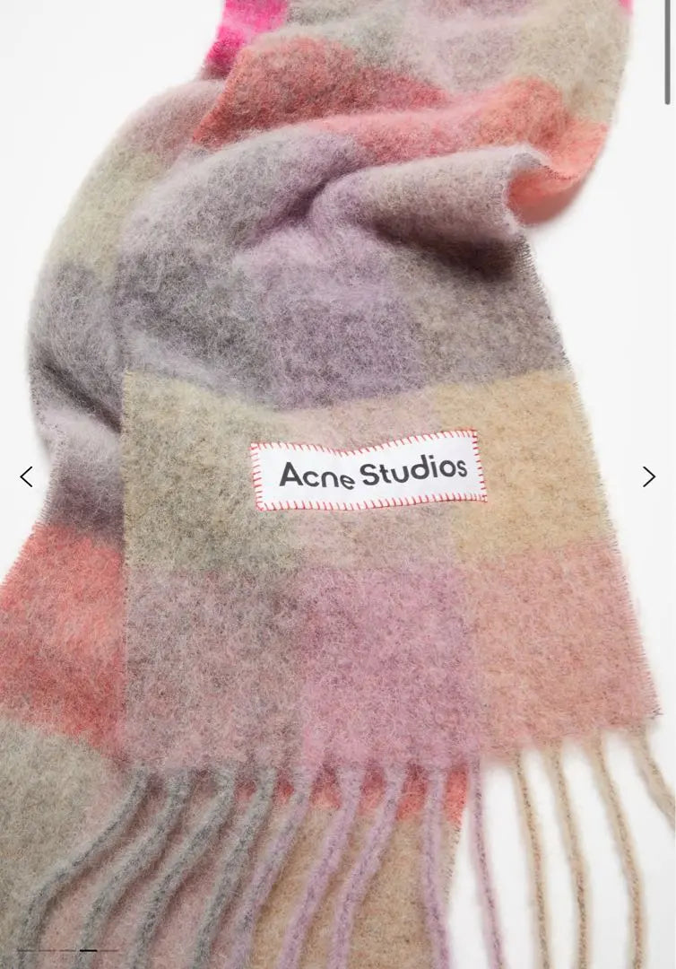 Productos hermosos ACNE STUDIOS Mohair Chex Charf Muffler Stall | 美品 Acne Studios モヘアチェックスカーフ マフラー ストール