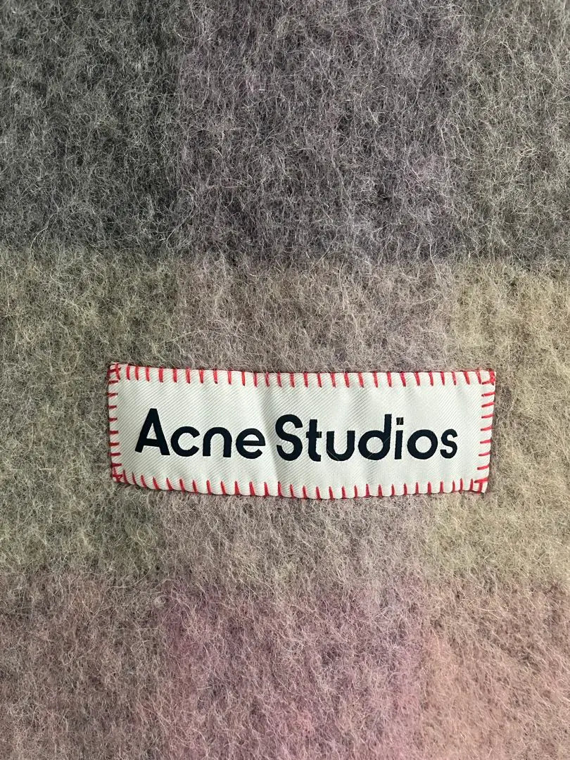 Beautiful goods ACNE STUDIOS Mohair Chex Charf Muffler Stall | 美品 Acne Studios モヘアチェックスカーフ マフラー ストール