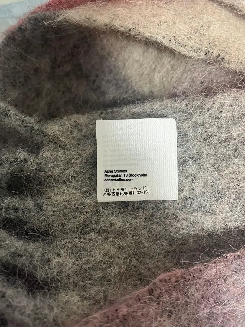 Productos hermosos ACNE STUDIOS Mohair Chex Charf Muffler Stall | 美品 Acne Studios モヘアチェックスカーフ マフラー ストール