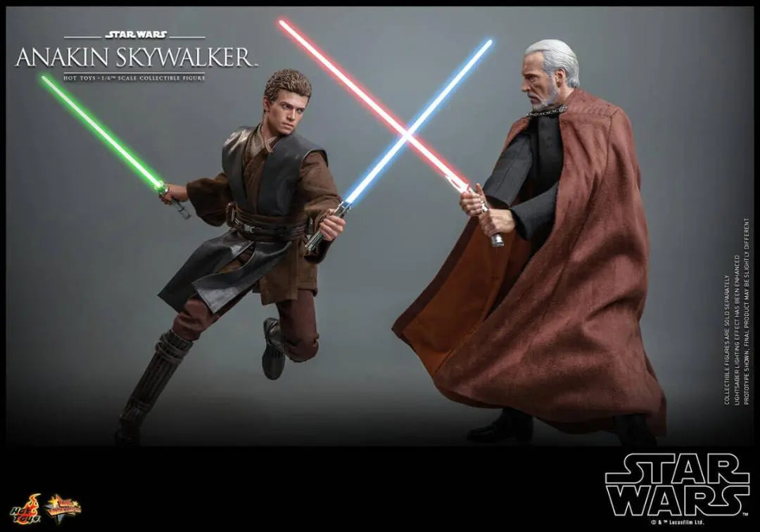 Figura de acción de Anakin Skywalker de Star Wars a escala 1/6 de Hot Toys MMS677