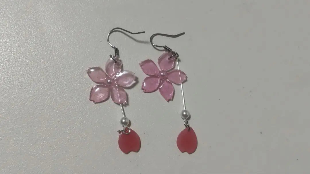 Handmade cherry blossom earrings