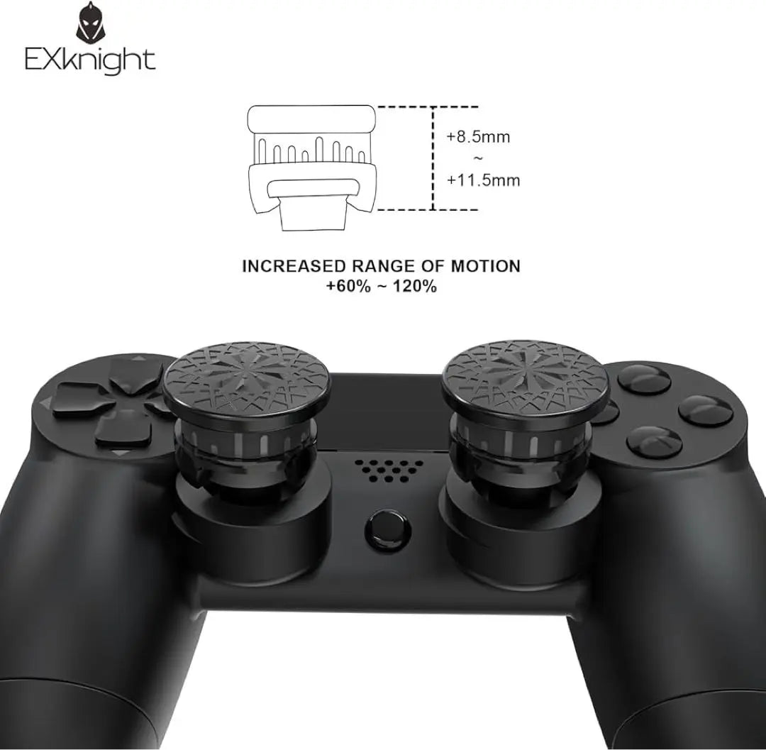 ✨FPS thumbstick compatible with PS4/PS5 height adjustable, 2 high rises