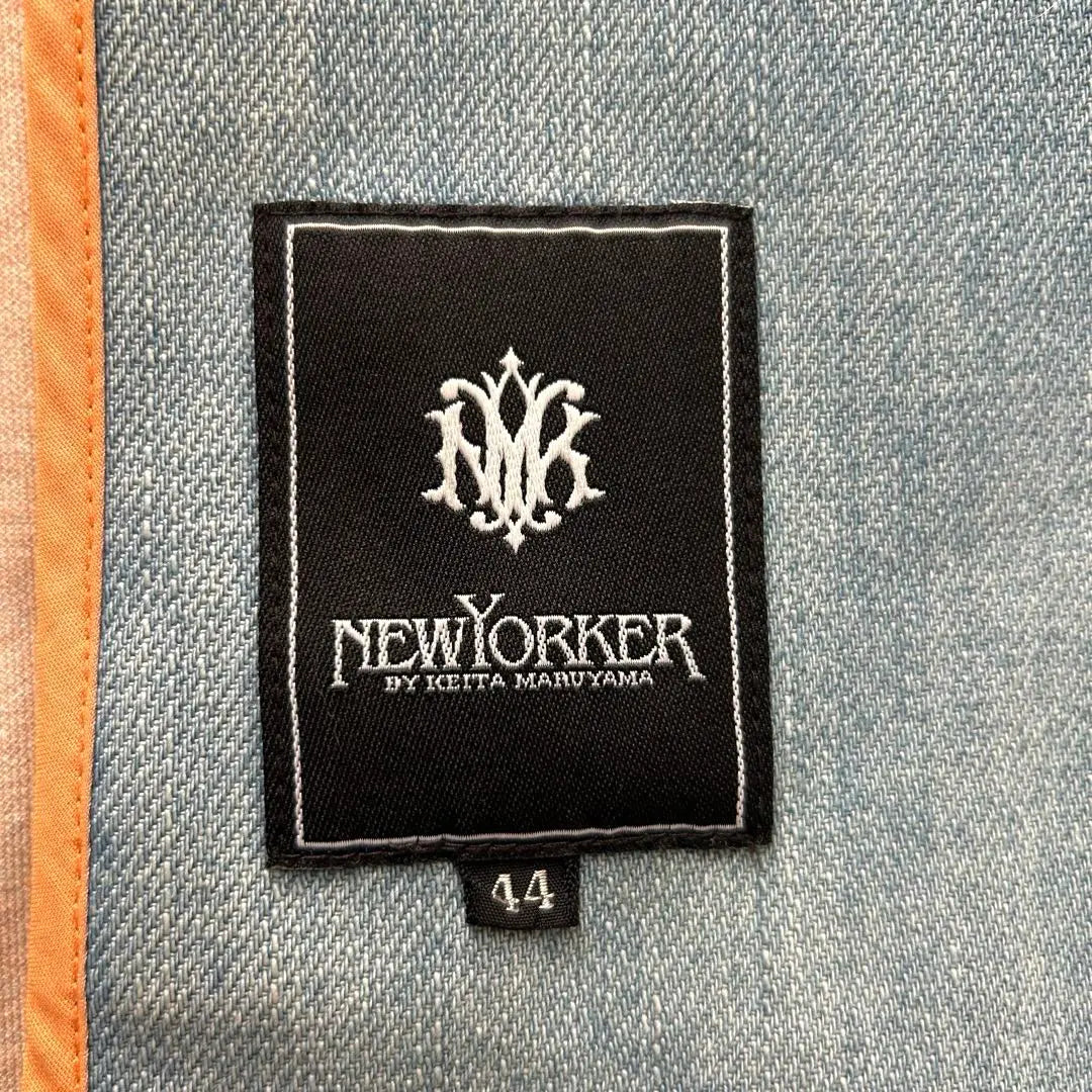 ★ Denim ★ Abrigo Chester NEW YORKER Wind Stopper Azul | ★デニム★ NEW YORKER チェスターコート WIND STOPPER 青