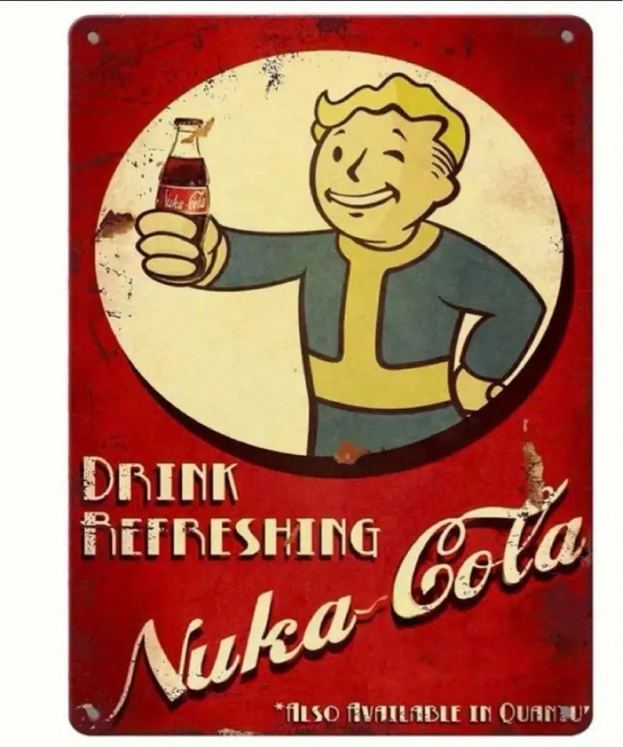 Fallout Nuka Cola Sign Set of 3 1