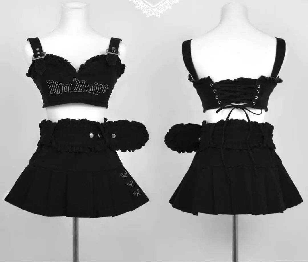 DimMoire Denim Bustier SETUP [BLACK]