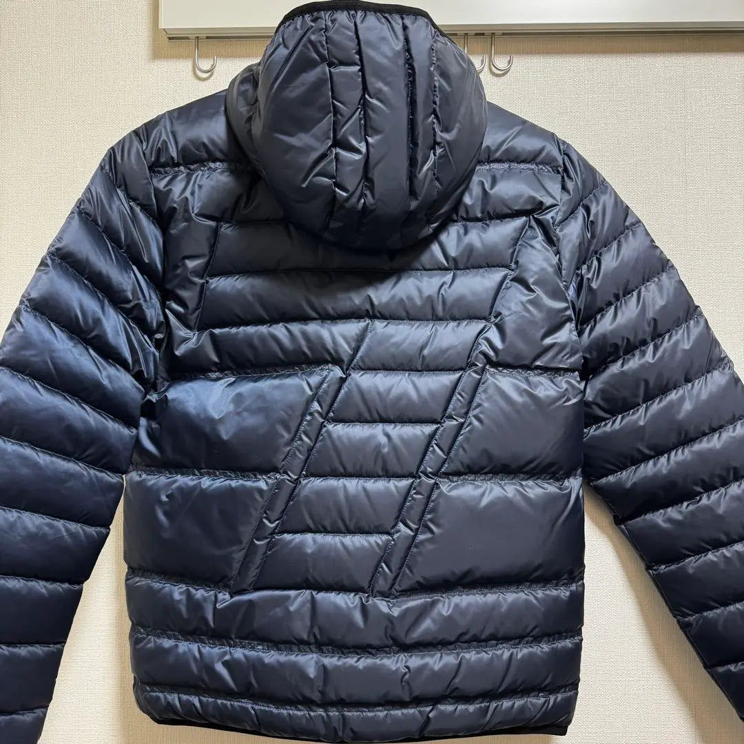 EA Navy Down Jacket with Hood | EA ネイビー ダウンジャケット フード付き