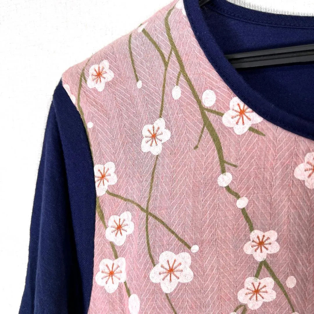 [Kansai Fashion Union] New Pink x Navy Tunic Women's M-L