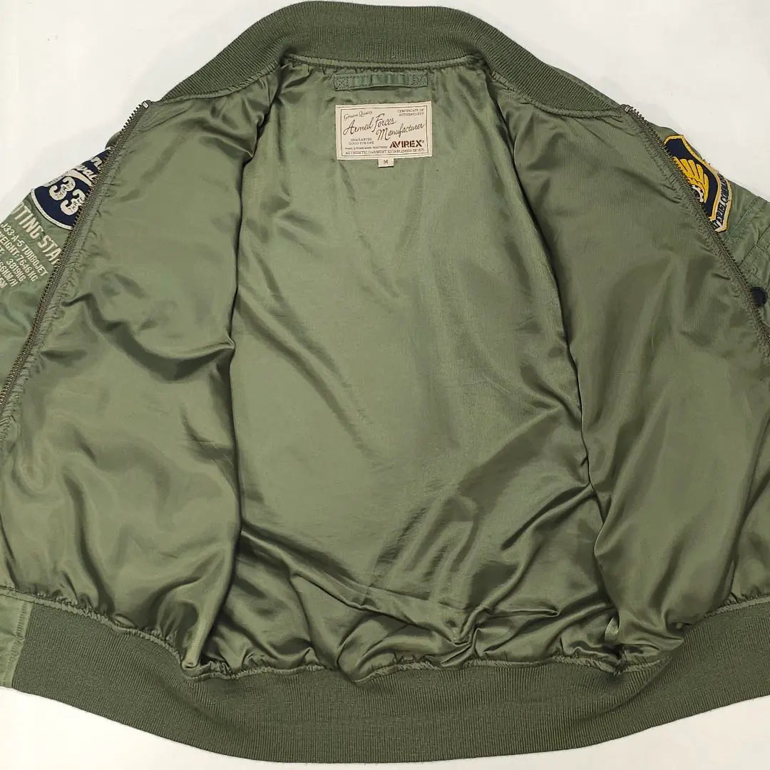 Chaqueta de vuelo AVIREX L-2 Material Command Khaki Military