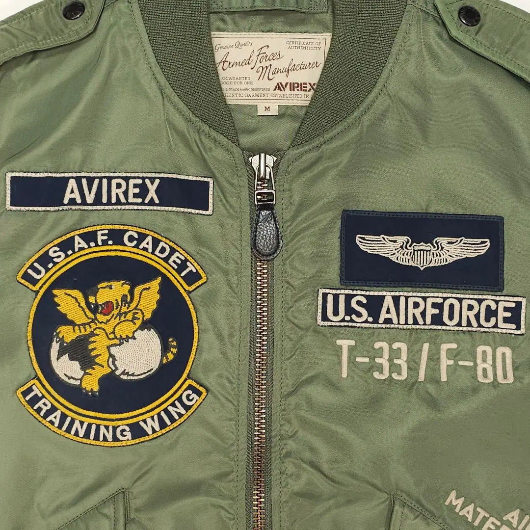 Chaqueta de vuelo AVIREX L-2 Material Command Khaki Military