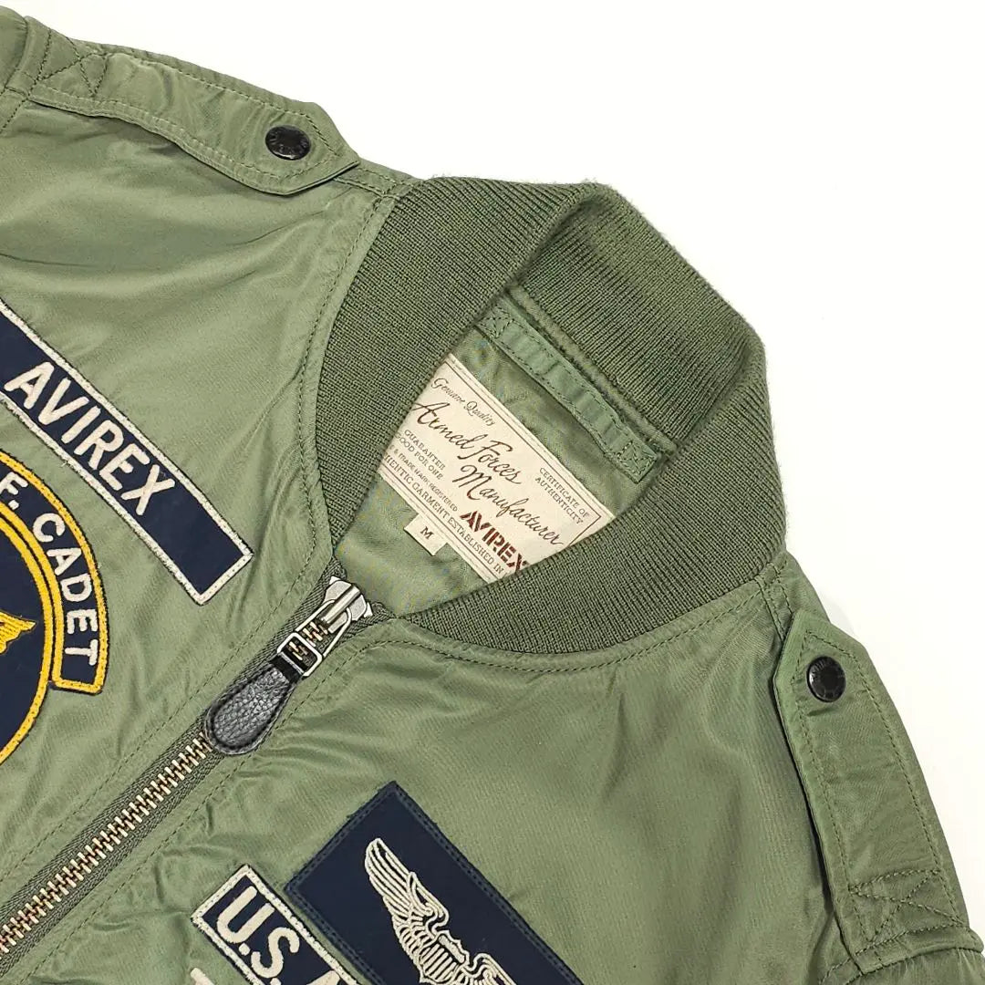 Chaqueta de vuelo AVIREX L-2 Material Command Khaki Military