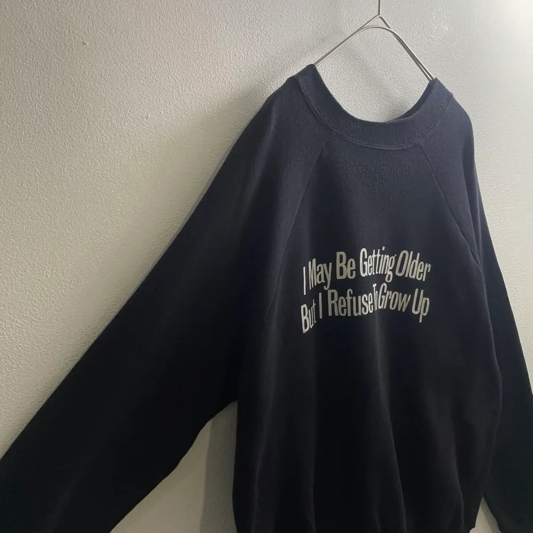 USA 80s 90s American Sweatshirt Sweatshirt Philosophy Black L G72