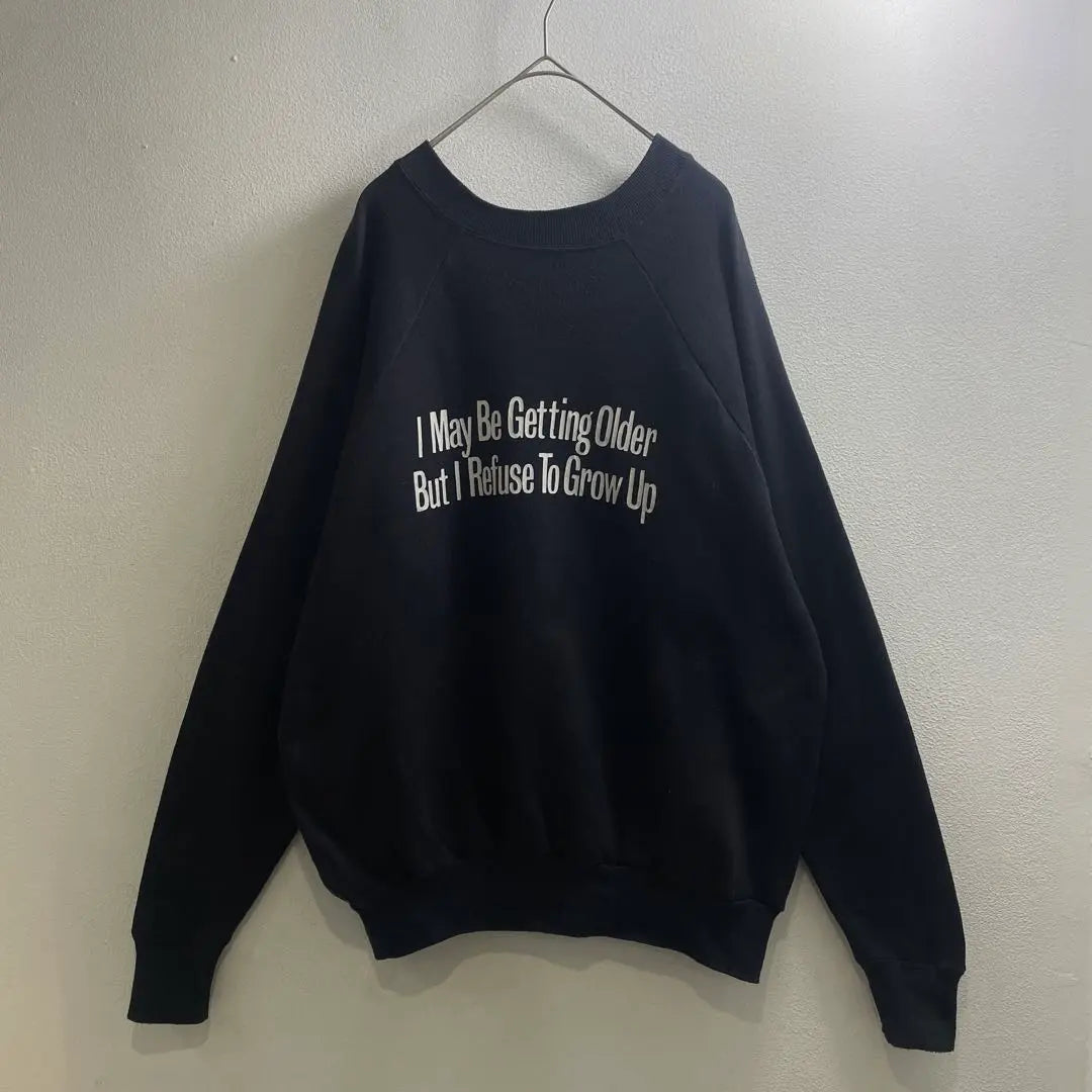 USA 80s 90s American Sweatshirt Sweatshirt Philosophy Black L G72