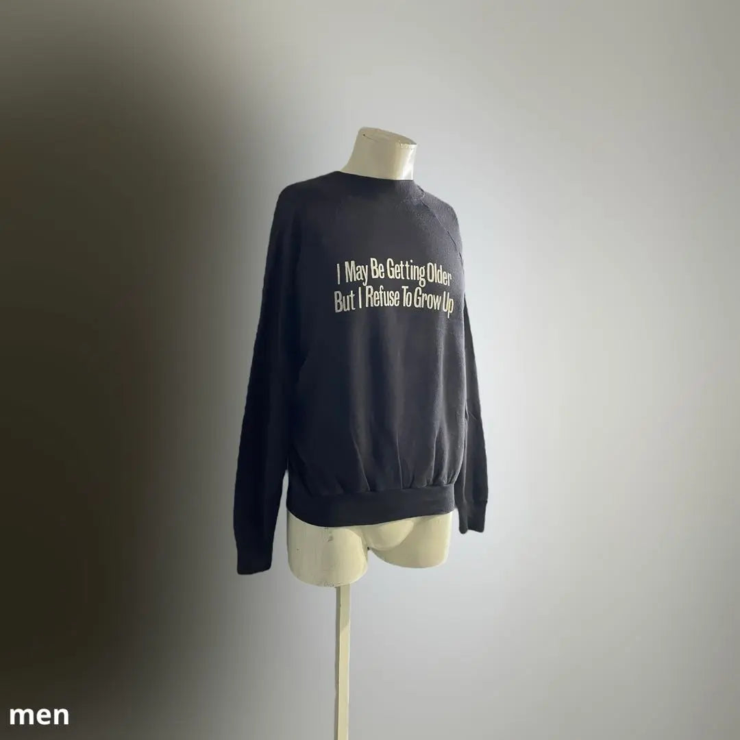 USA 80s 90s American Sweatshirt Sweatshirt Philosophy Black L G72