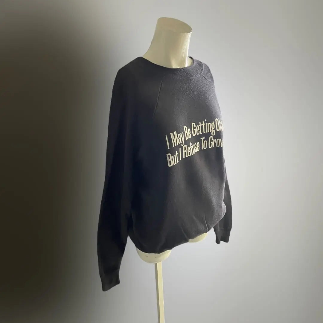 USA 80s 90s American Sweatshirt Sweatshirt Philosophy Black L G72