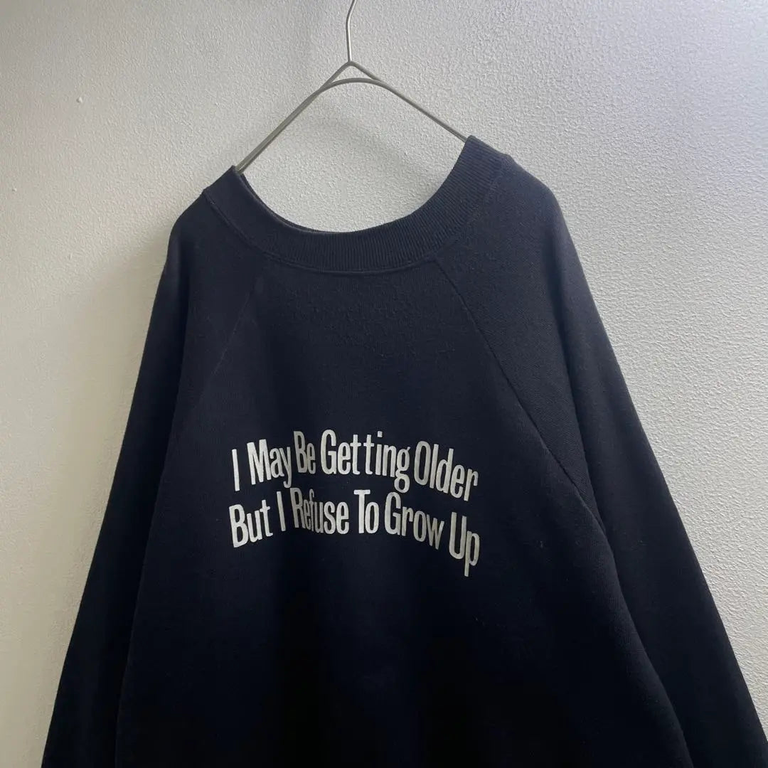 USA 80s 90s American Sweatshirt Sweatshirt Philosophy Black L G72