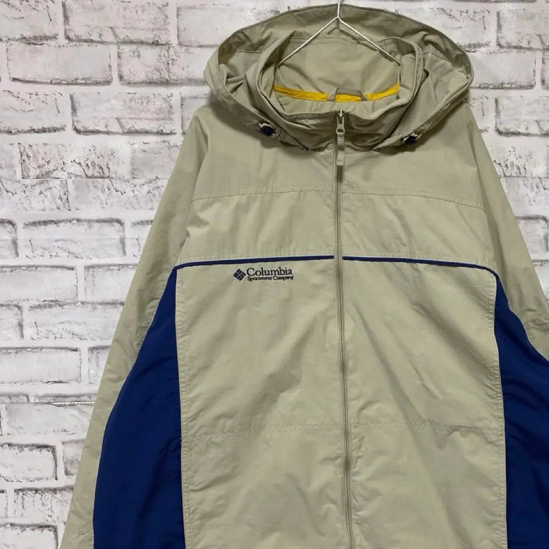 Columbia Mountain Parka Beige XL Logo Embroidery Outdoor 14