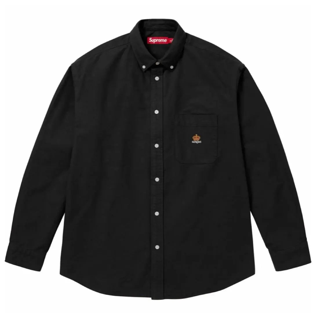 Camisa Oxford de franela de corte holgado Supreme S