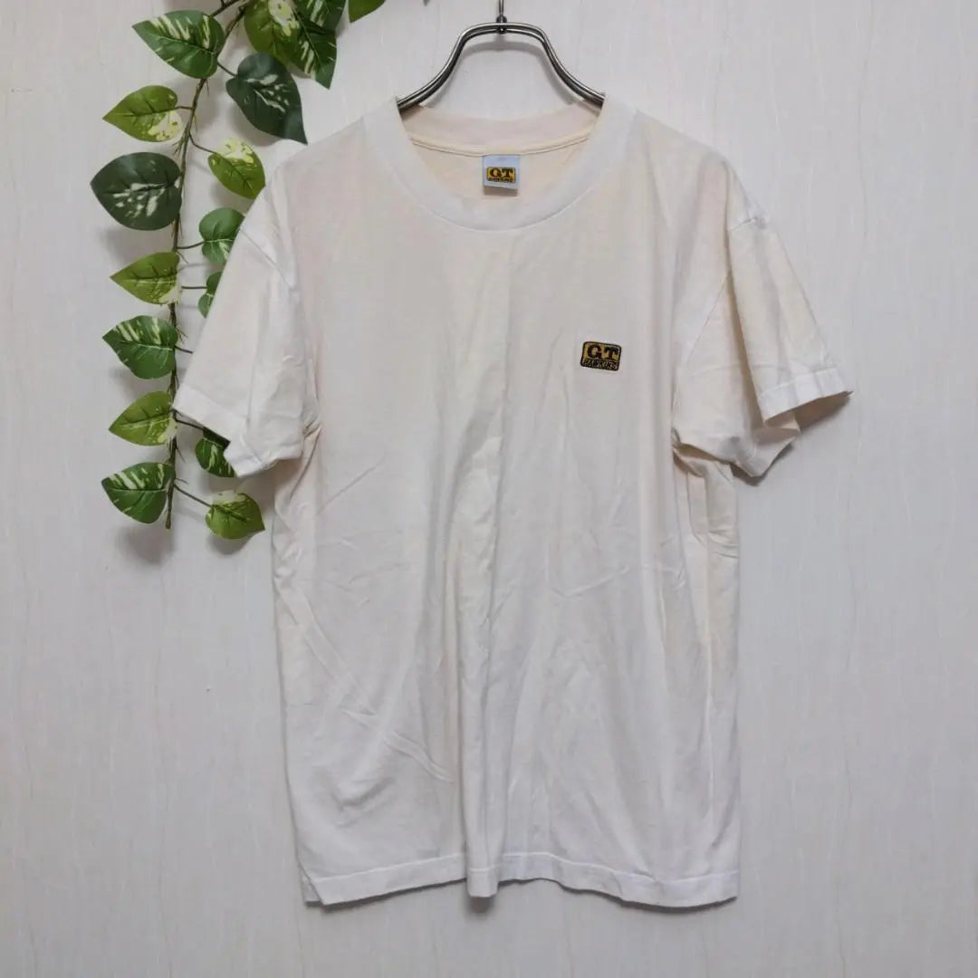 B3229 [Geety Hawkins] Men's T -shirt Short Sleeve One Point White M | b3229【ジーティーホーキンス】メンズ　Tシャツ　半袖　ワンポイント　白　M