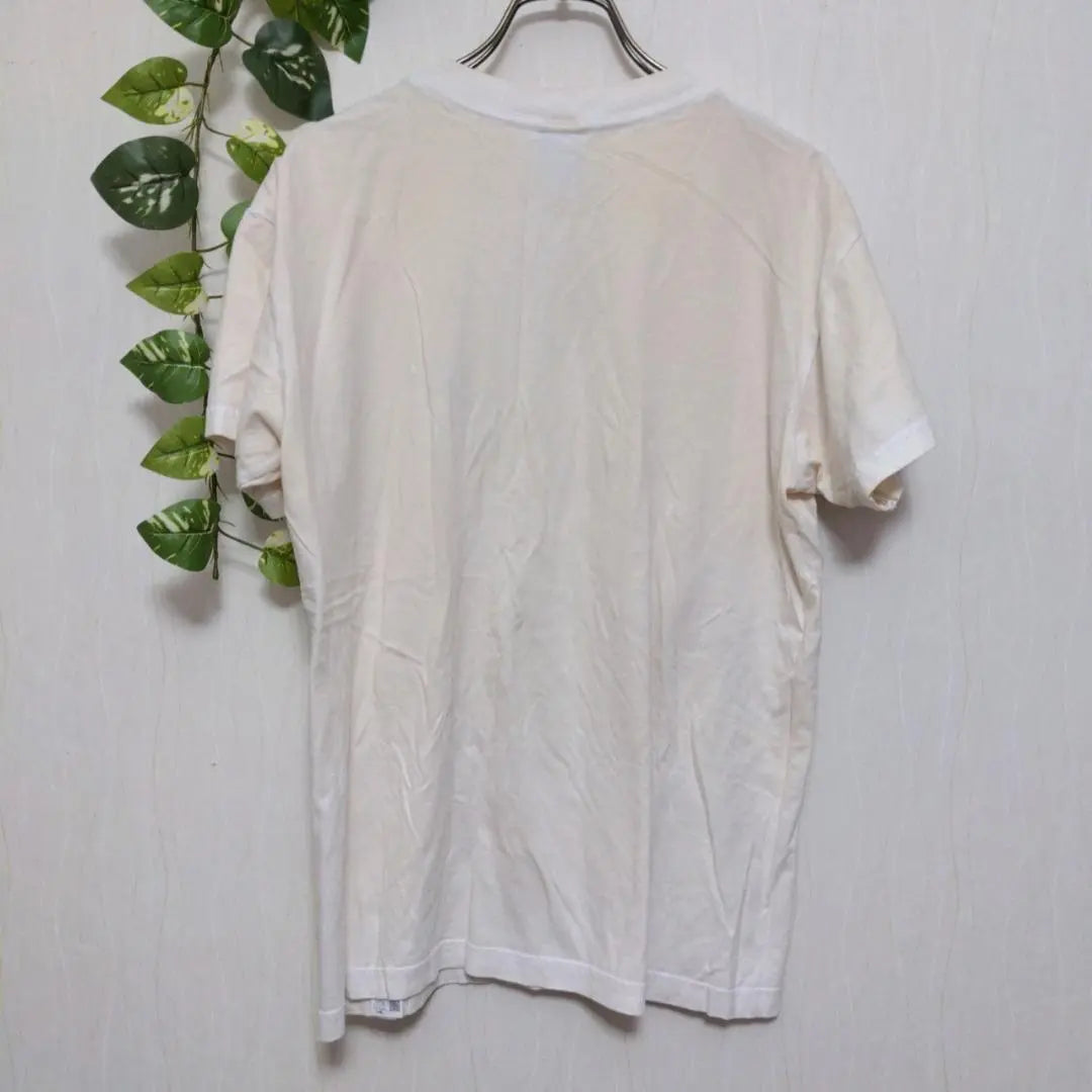 B3229 [Geety Hawkins] Men's T -shirt Short Sleeve One Point White M | b3229【ジーティーホーキンス】メンズ　Tシャツ　半袖　ワンポイント　白　M