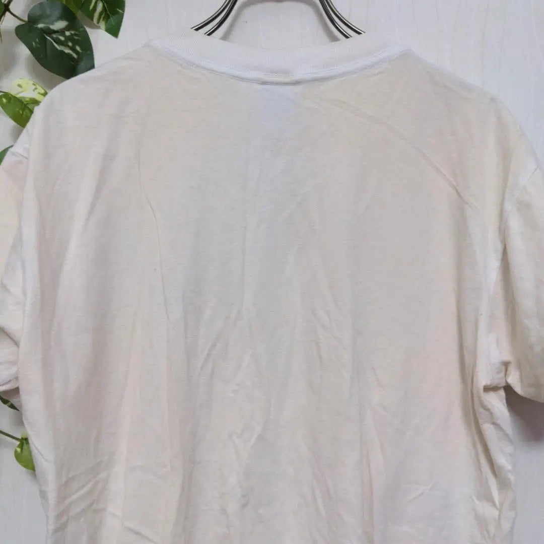 B3229 [Geety Hawkins] Men's T -shirt Short Sleeve One Point White M | b3229【ジーティーホーキンス】メンズ　Tシャツ　半袖　ワンポイント　白　M