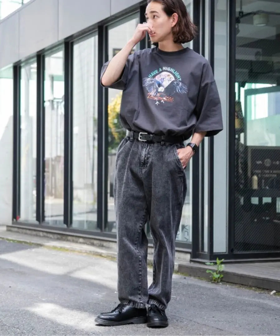 Sold out item★WEGO wego Chemical Buggy Pants Denim Men's L