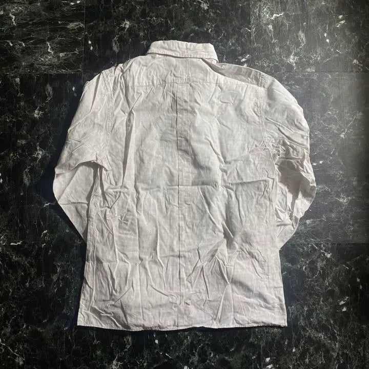 [A・BATHING APE] white plaid shirt 00s rare