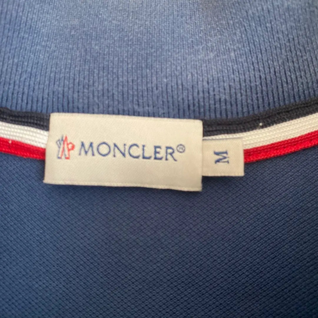 MONCLER Navy Polo Shirt M