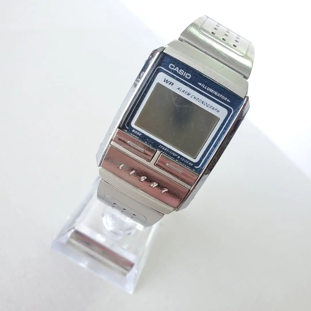 80s CASIO Digital Watch Watch Antique Silver