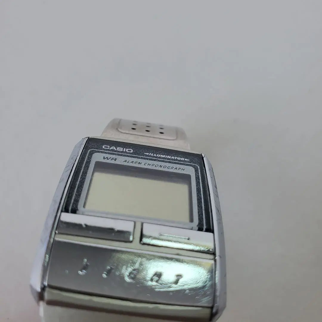 80s CASIO Digital Watch Watch Antique Silver