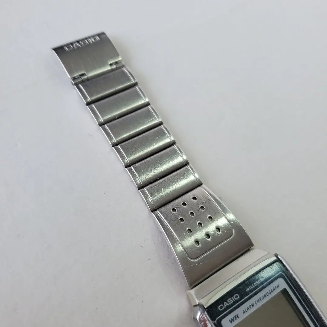 80s CASIO Digital Watch Watch Antique Silver