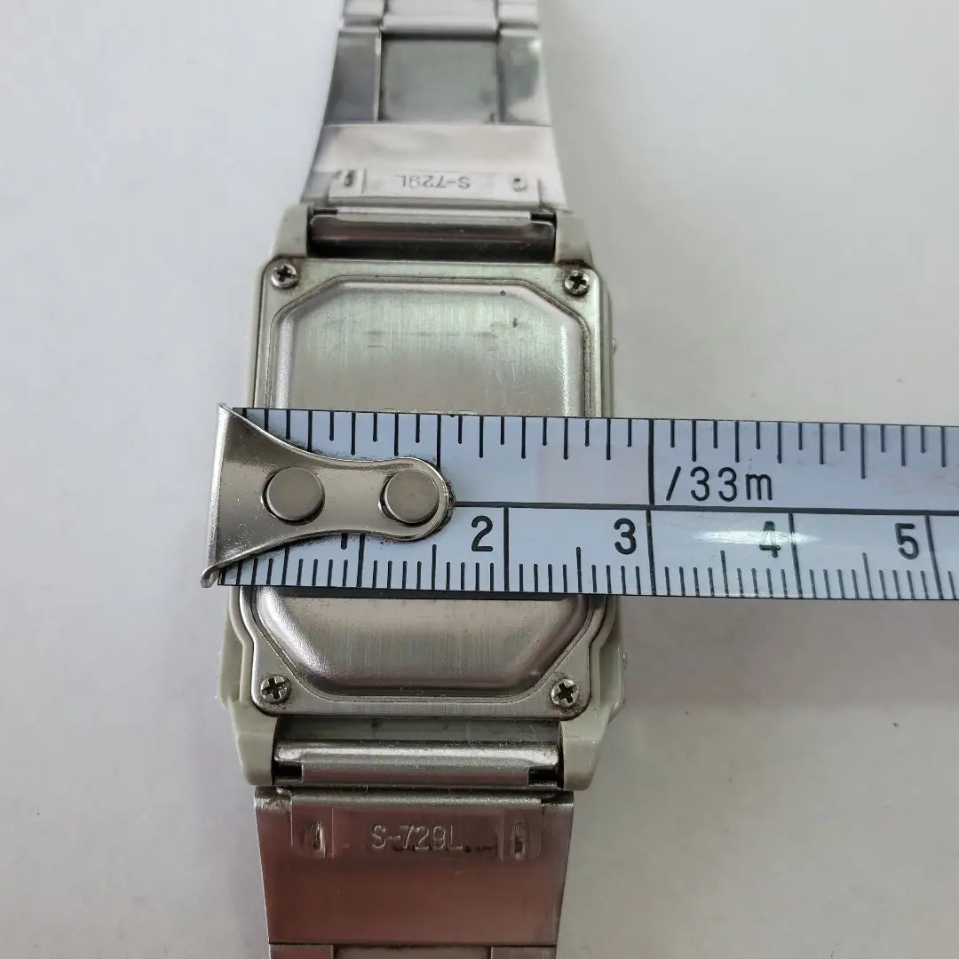 80s CASIO Digital Watch Watch Antique Silver