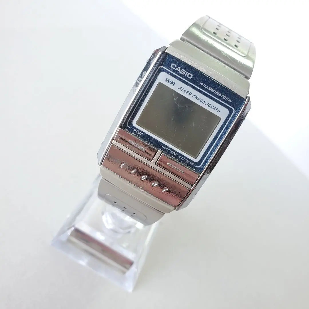 80s CASIO Digital Watch Watch Antique Silver