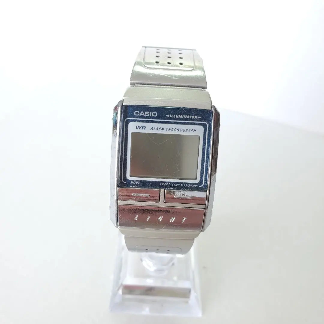 80s CASIO Digital Watch Watch Antique Silver