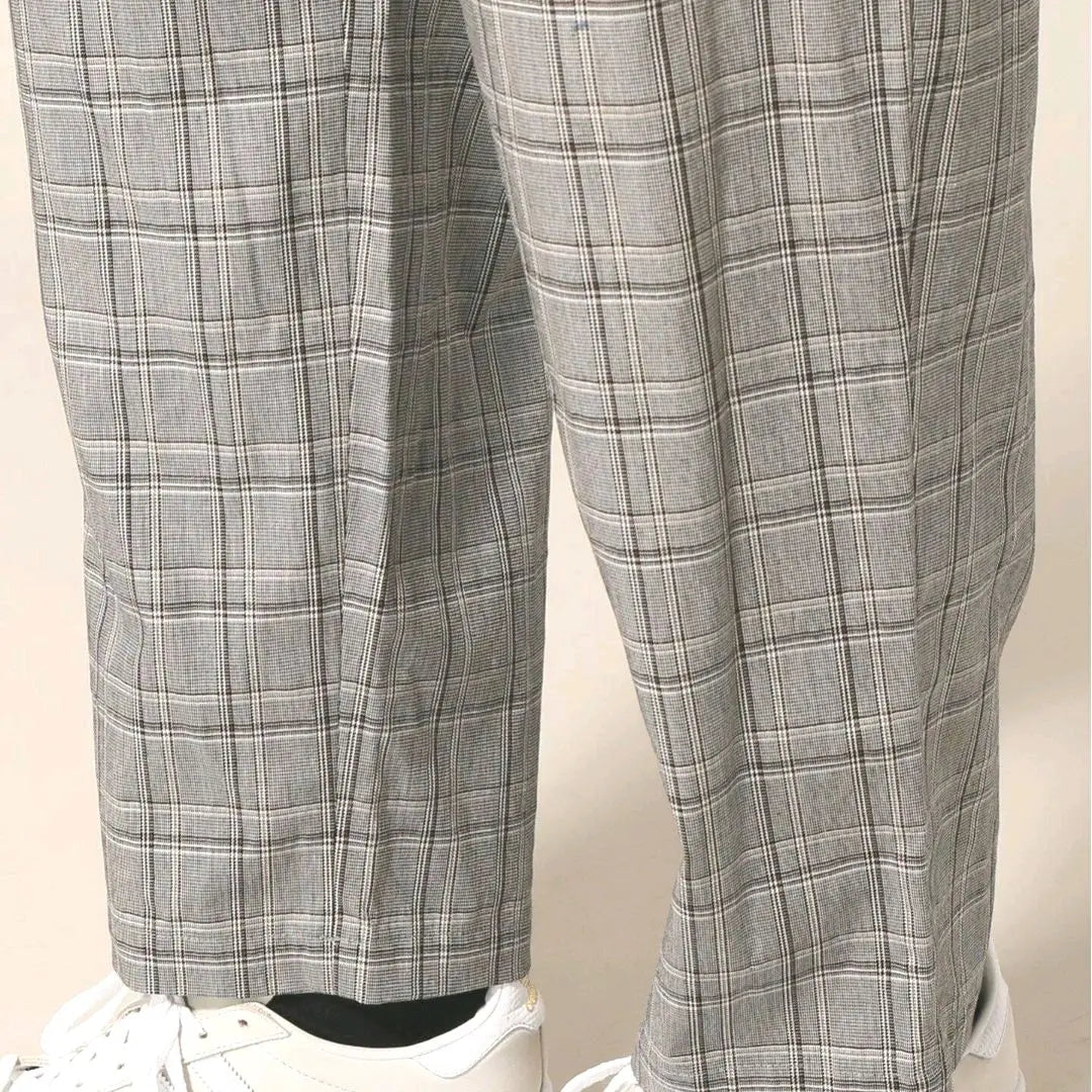 New, unused, joint work pants, trousers, checkered pattern, unisex