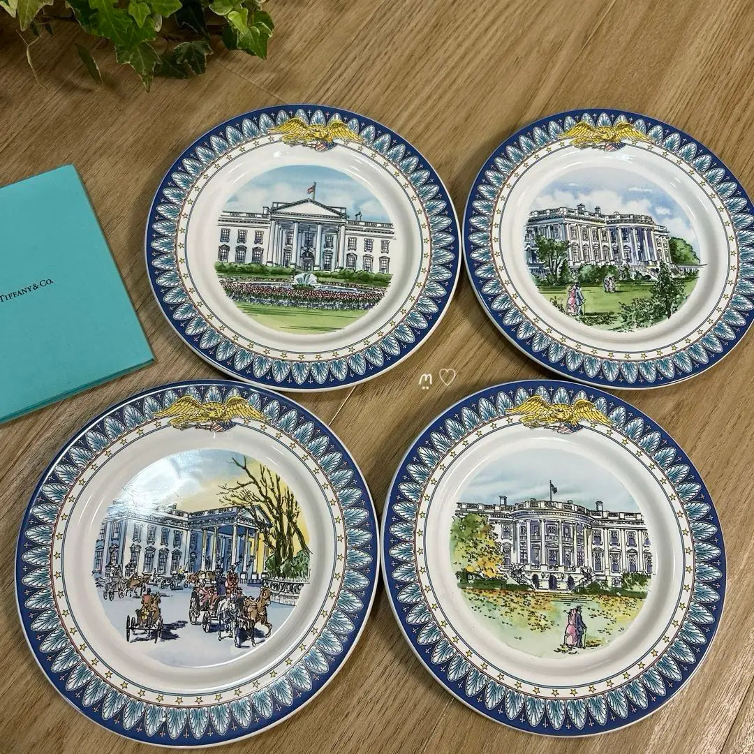 Tiffany White House 200th Anniversary Plate Decorative Plate Tableware Interior