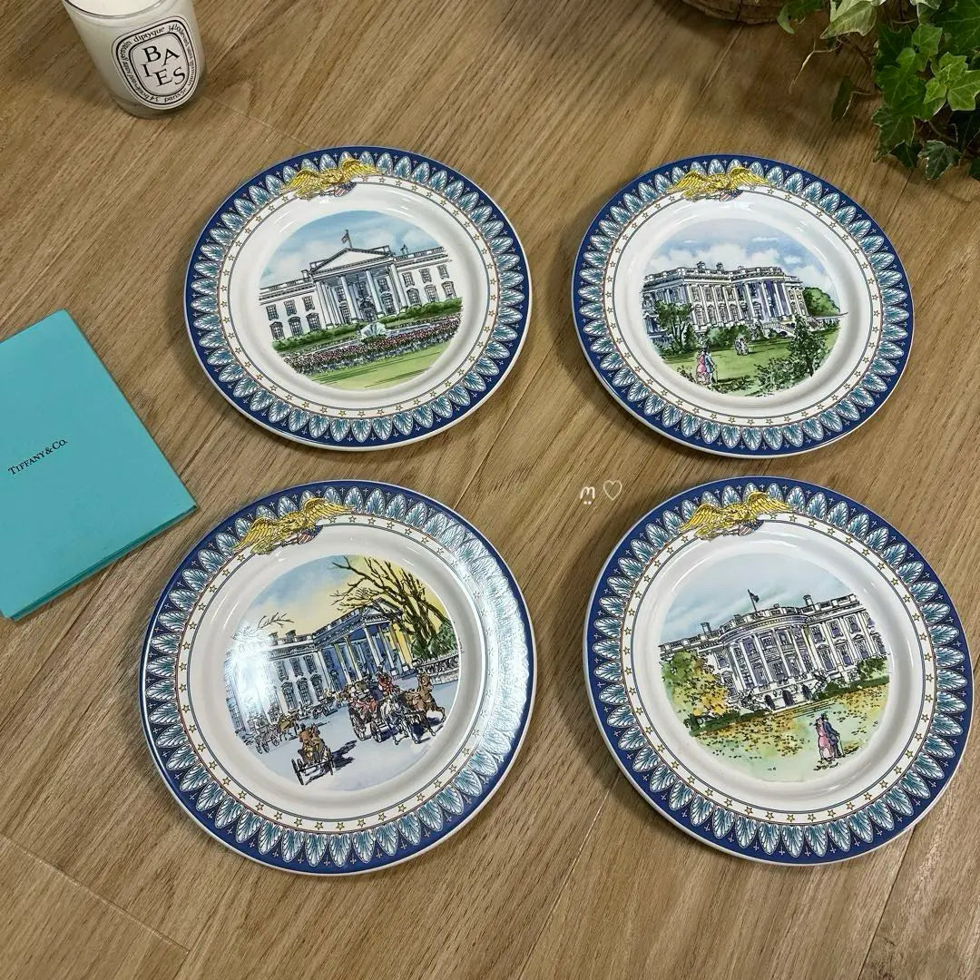 Tiffany White House 200th Anniversary Plate Decorative Plate Tableware Interior