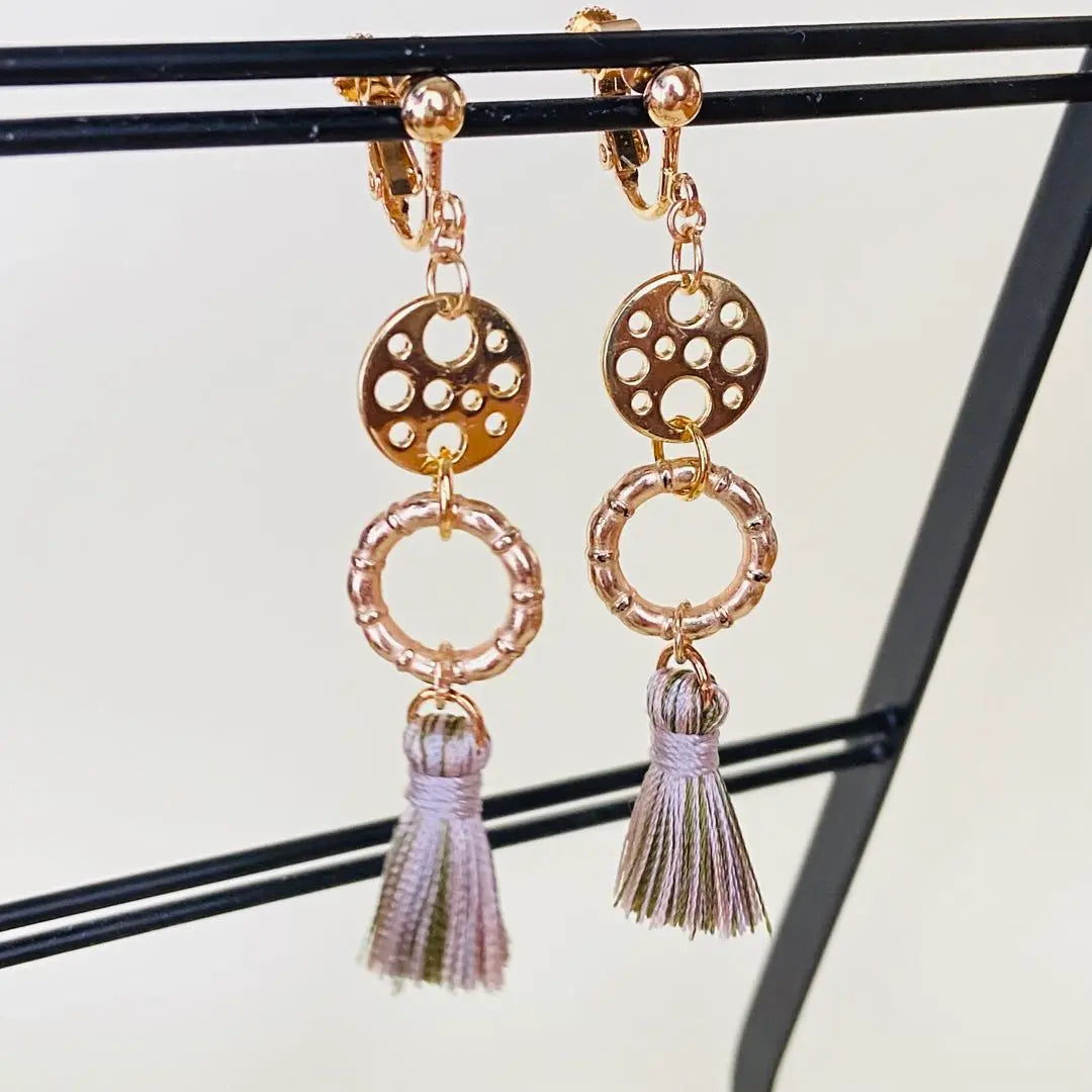 Handmade earrings, tassels, hoops