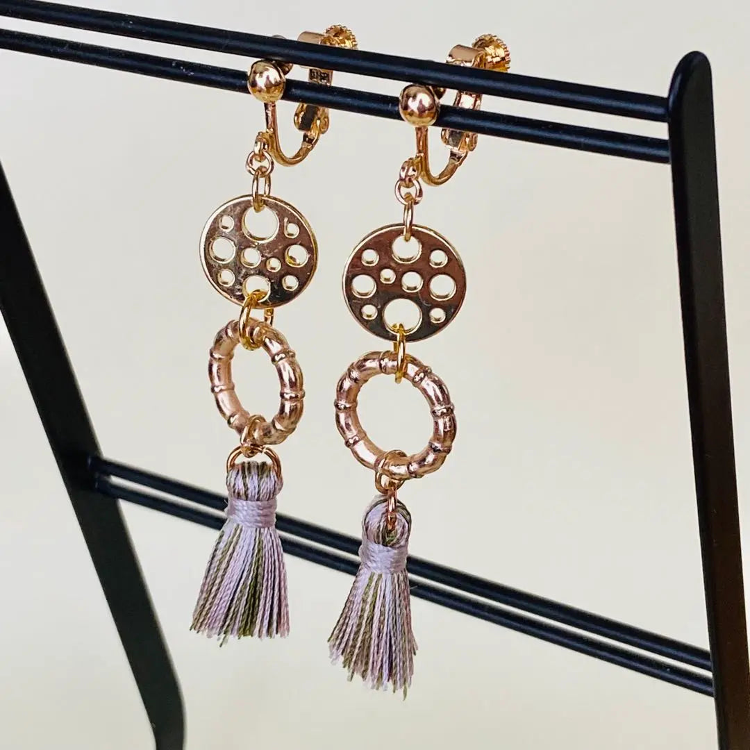 Handmade earrings, tassels, hoops