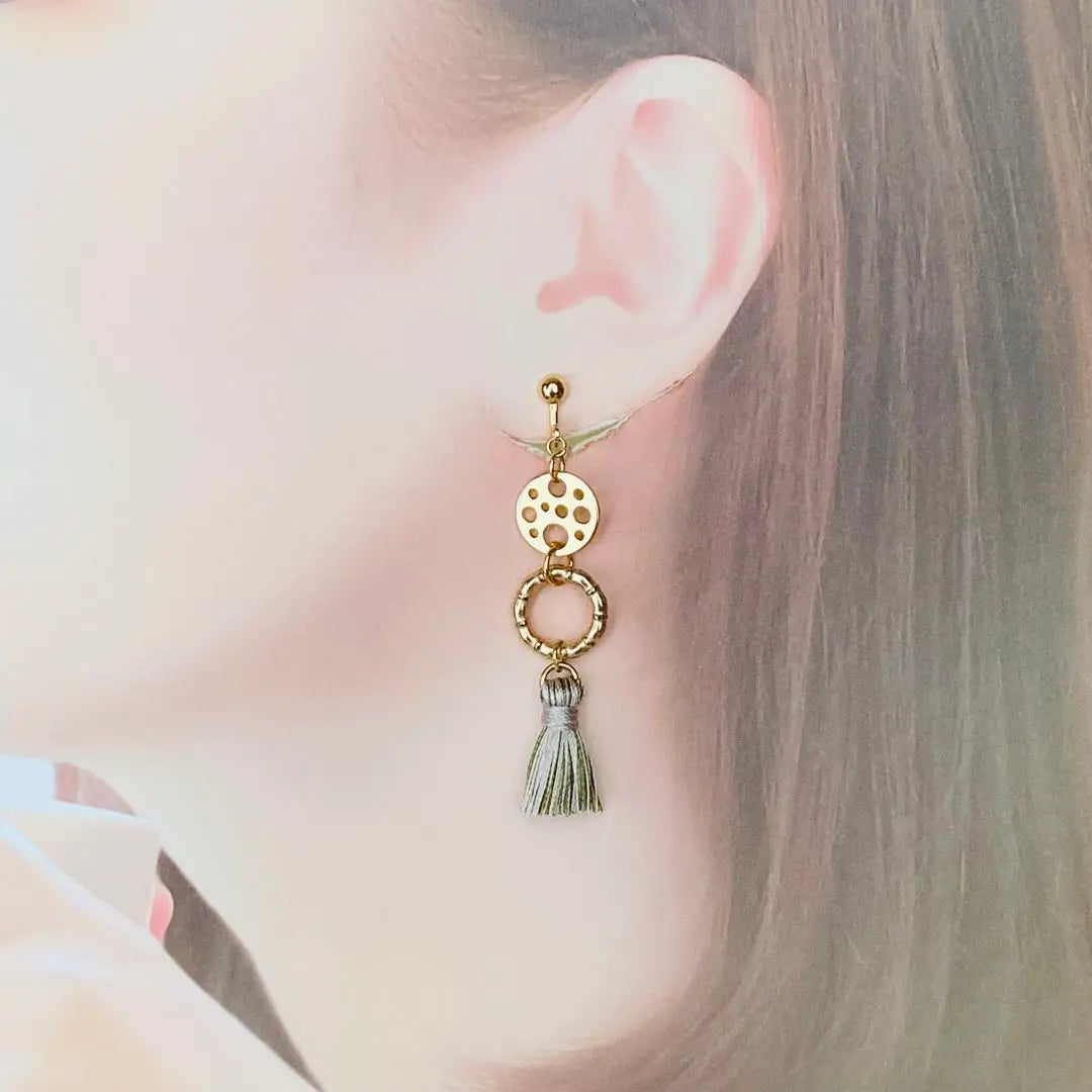 Handmade earrings, tassels, hoops