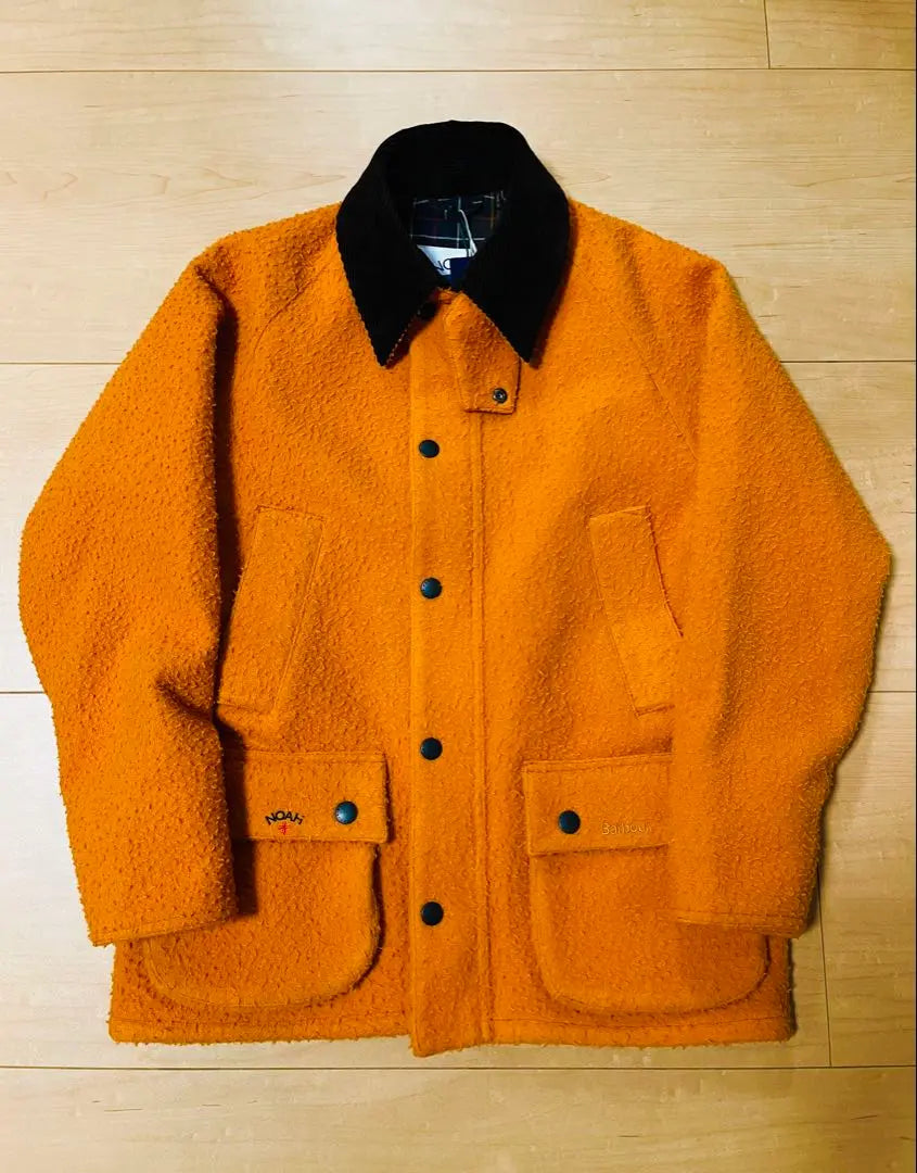 Chaqueta de lana con cuello de peluche de NOAH × Barbour