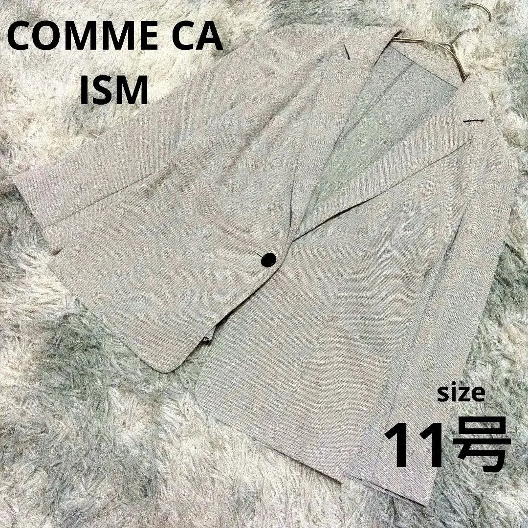 Com Serum Chaqueta con manga cosmética para mujer 11 Talla L Gris | コムサイズム レディース七分袖ジャケット11号 Lサイズ グレー系