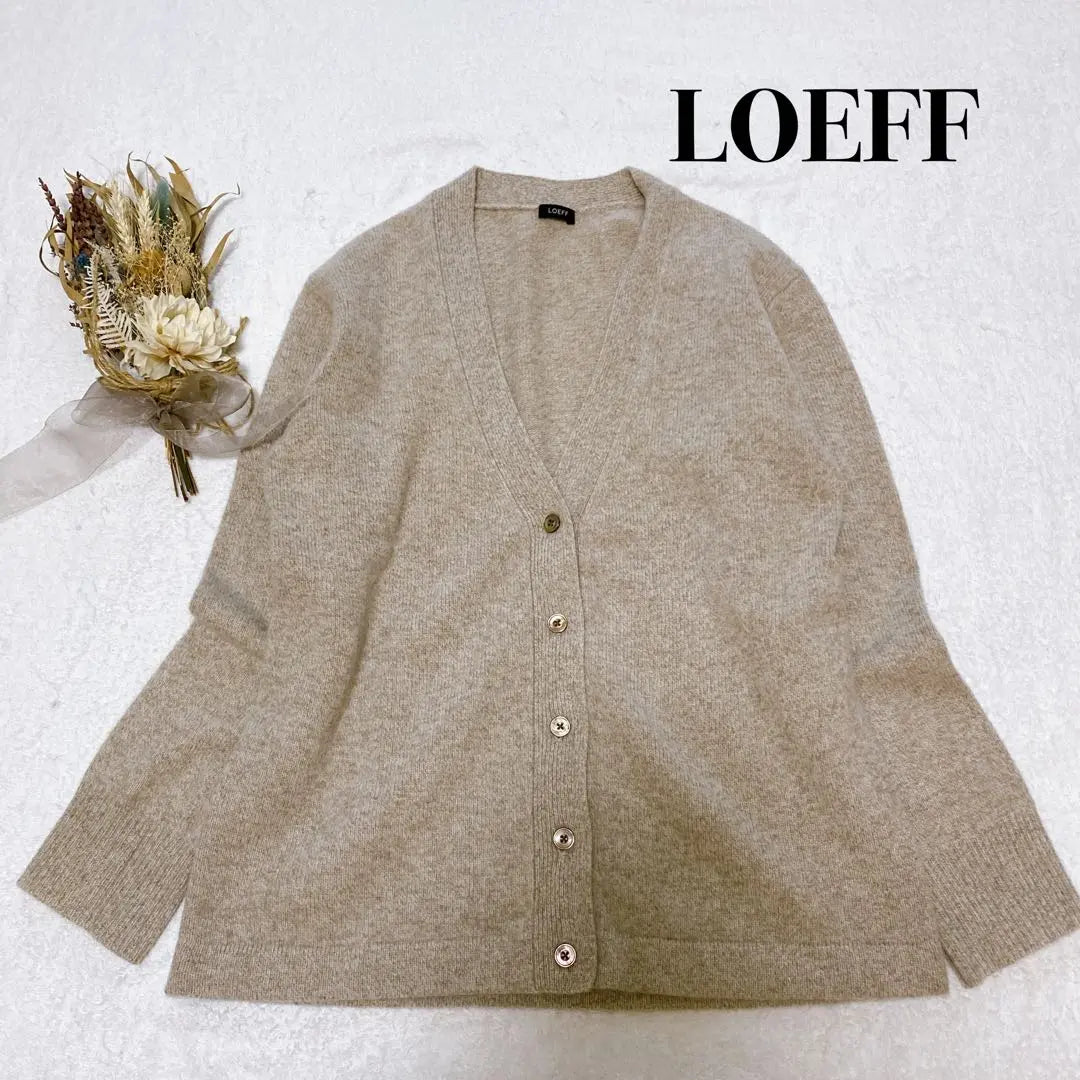 ✨Good condition✨LOEFF Wool Cashmere V-neck knit cardigan